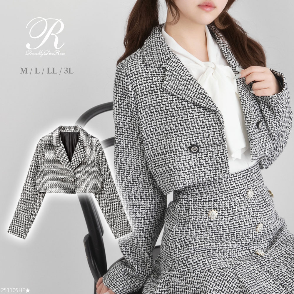 楽天市場】ツイードショートジャケット レディース アウター