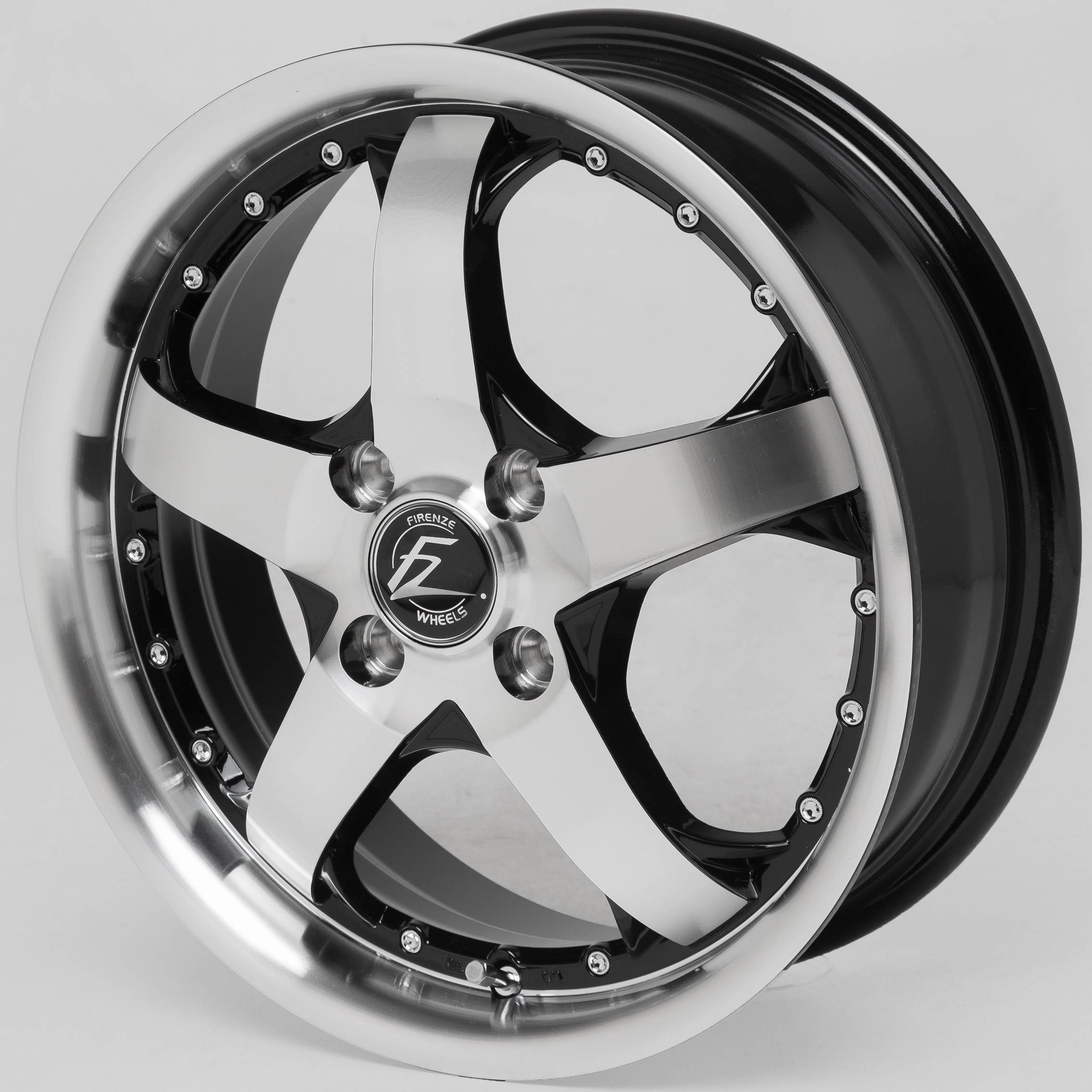 楽天市場】15インチアルミホイール 軽自動車 4本セット FZ431 ブラポリ