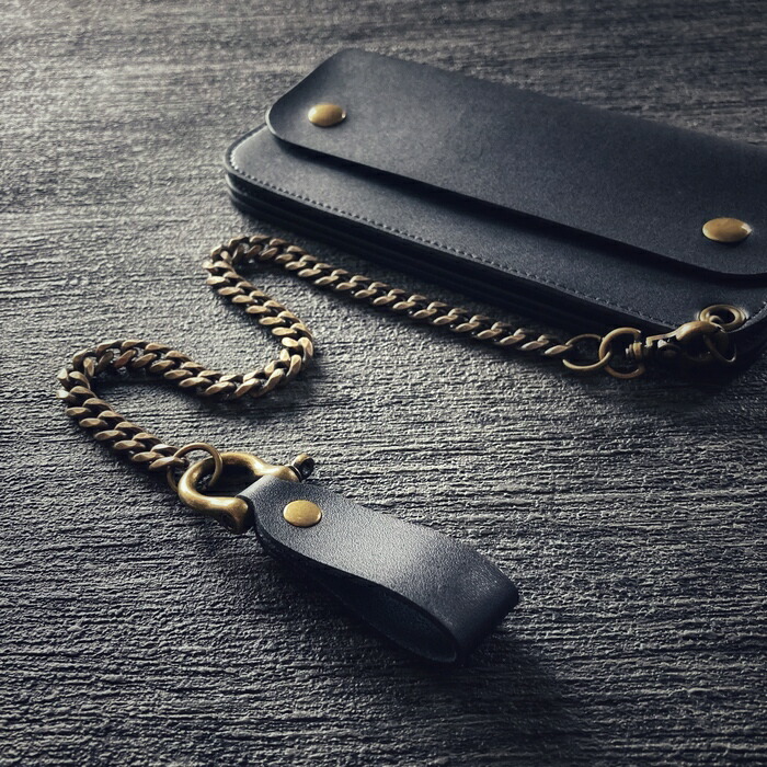楽天市場】トラッカーウォレット チェーン 本革 ウォレットチェーン