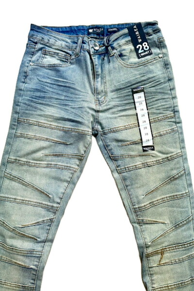 楽天市場】WAIMEA ストレッチ入りステッチデザインデニムパンツ