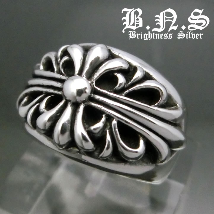 楽天市場】フローラルゴシッククロスリング シルバー925 銀 Silver925