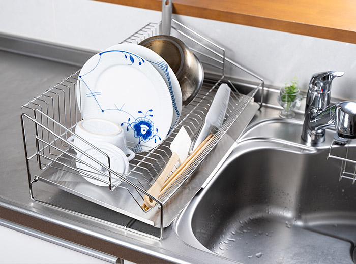 楽天市場】水切りラック シンク上 スリム 燕三条 【特典付き】 大容量