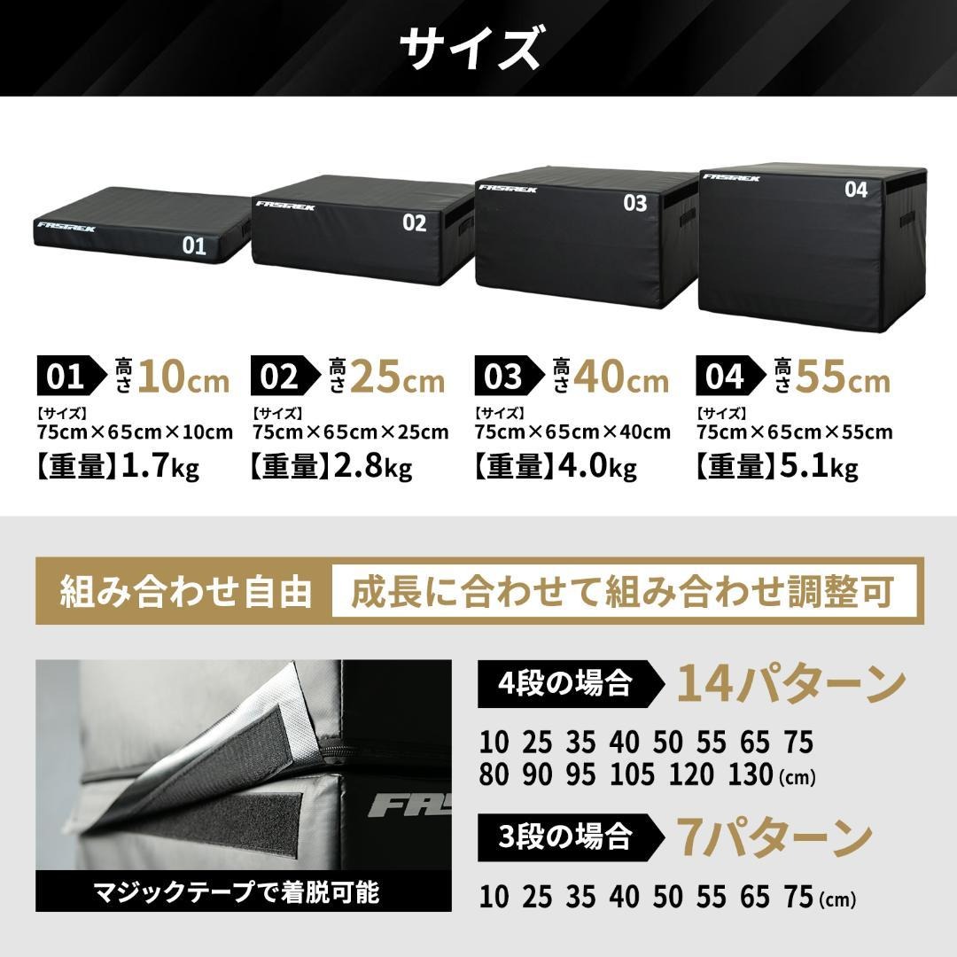楽天市場】【元Jリーガー監修】ジャンプボックス 4段 プライオボックス