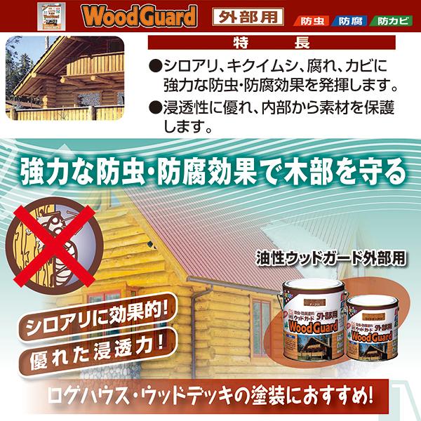 楽天市場】塗料 油性ウッドガード 外部用 14L 全7色 アサヒペン ペンキ