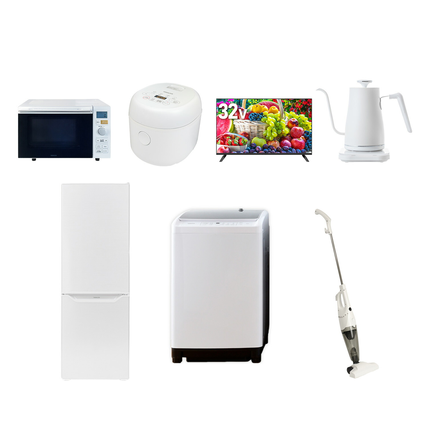 楽天市場】新生活家電セット 7点セット 一人暮らし (8kg洗濯機 173L