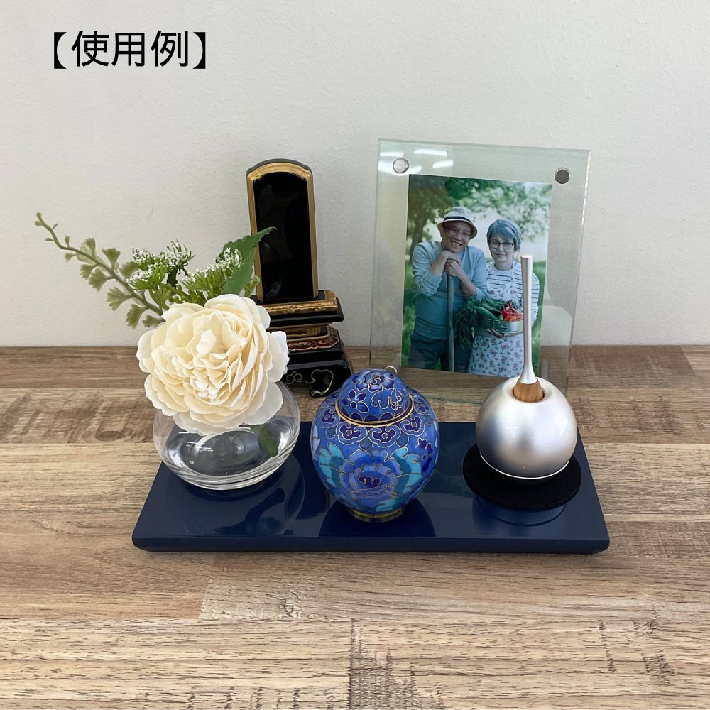 楽天市場】ミニ仏壇 祈りのステージ風・飾り台「瑠璃」七宝セット