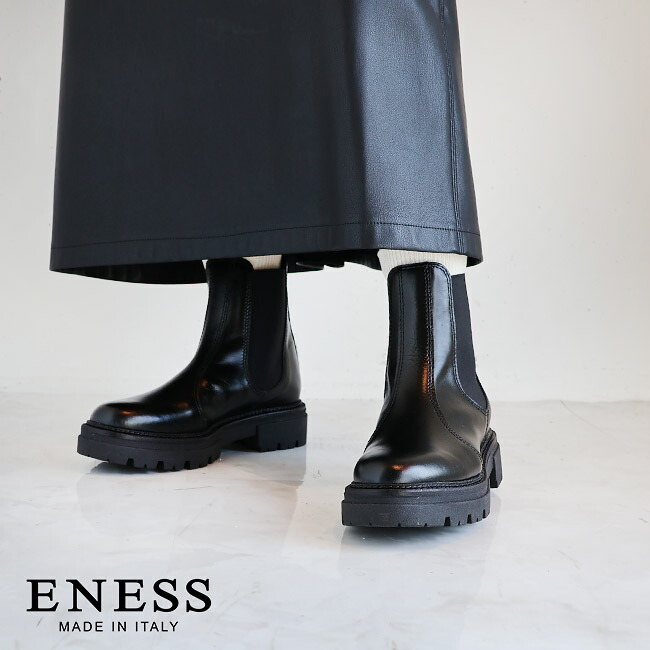 楽天市場】【新作】eness(エネス)サイドゴアブーツ/チェルシーショート