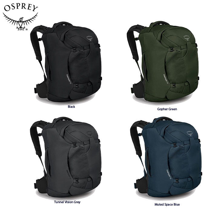 楽天市場】Osprey オスプレー FARPOINT 55 TRAVEL PACK ファーポイント
