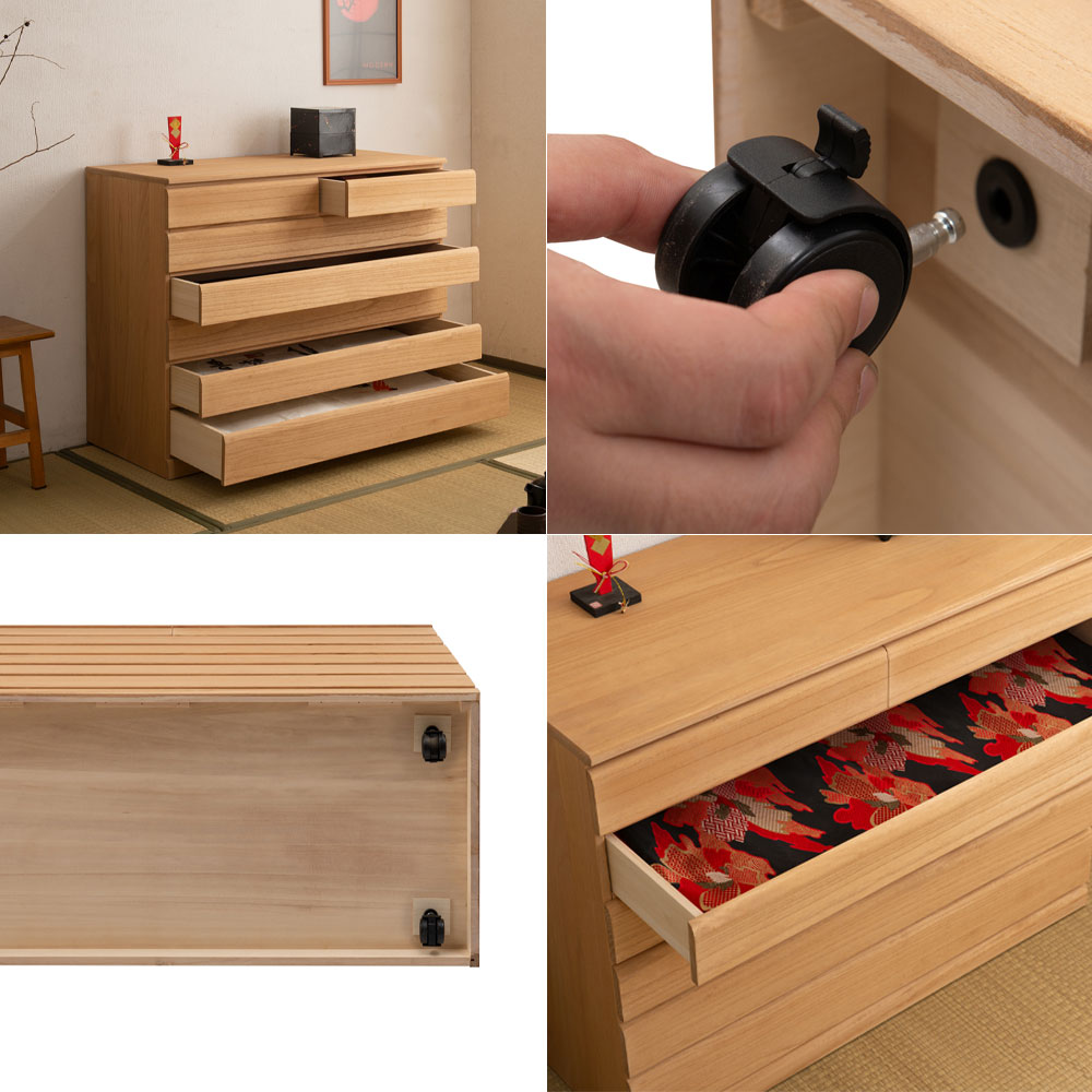 楽天市場】桐洋風チェスト 幅100 6段 ナチュラル 桐箪笥 桐タンス 桐