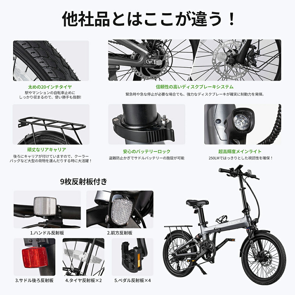 楽天市場】【最大58%OFF+エントリーでP8倍】EENOUR 電動アシスト自転車