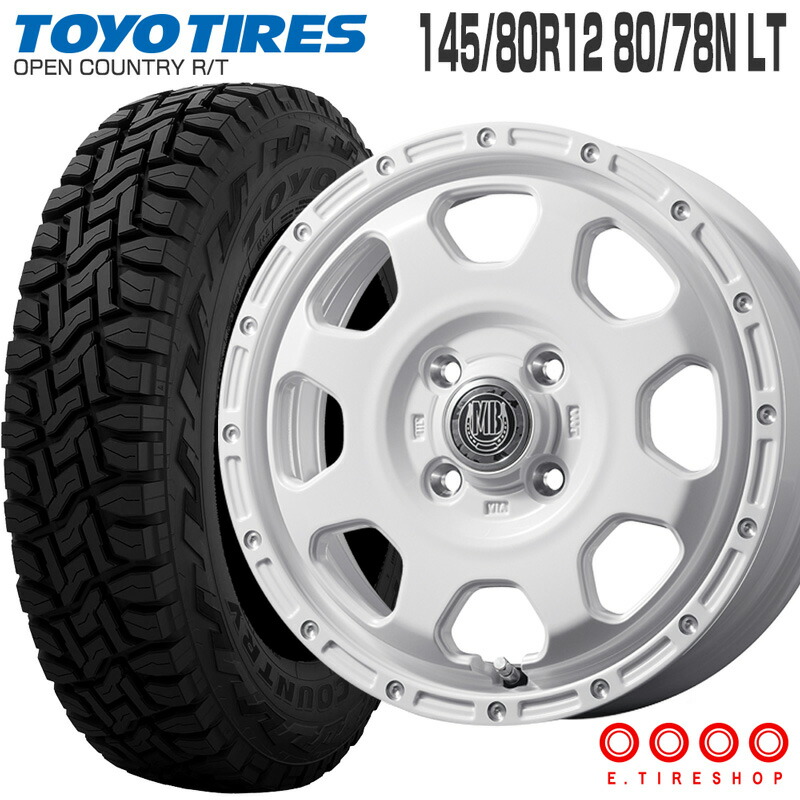 楽天市場】オープンカントリー RT 145/80R12 80/78N トーヨータイヤ
