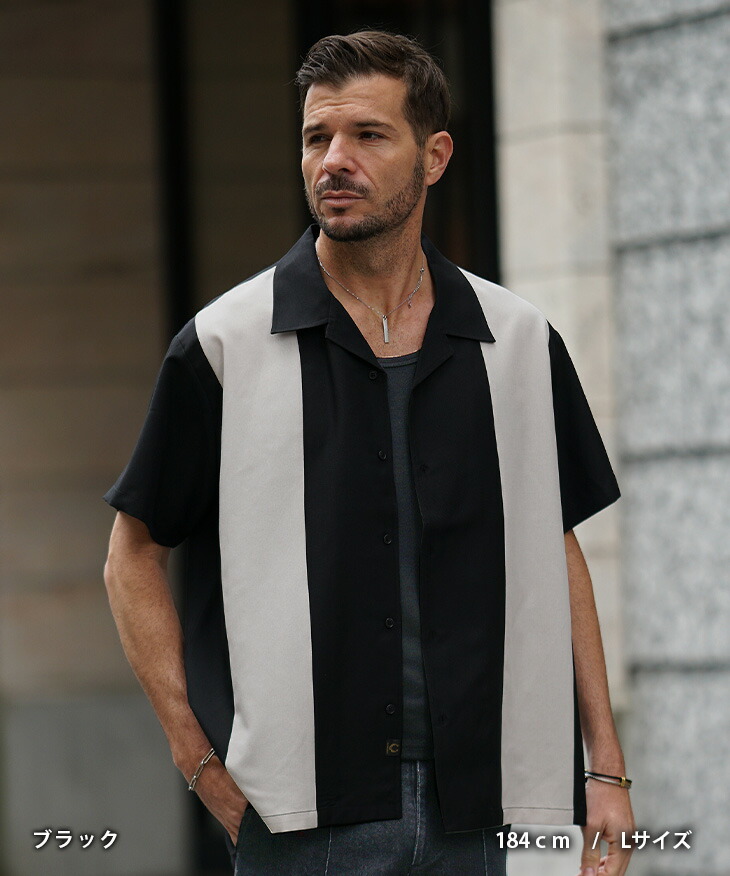 楽天市場】オープンカラーシャツ メンズ 半袖 キューバシャツ 大きい