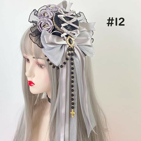 楽天市場】ヘッドドレス ハット ロリィタ 礼装帽子 ミニハット トーク