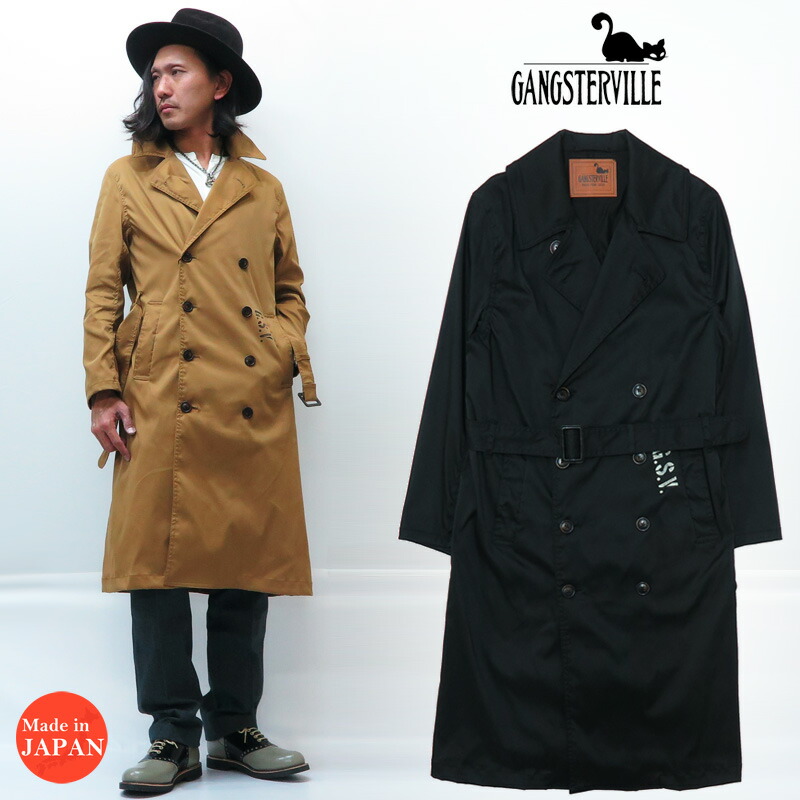 楽天市場】GANGSTERVILLE ギャングスタービル BENJAMIN トレンチコート