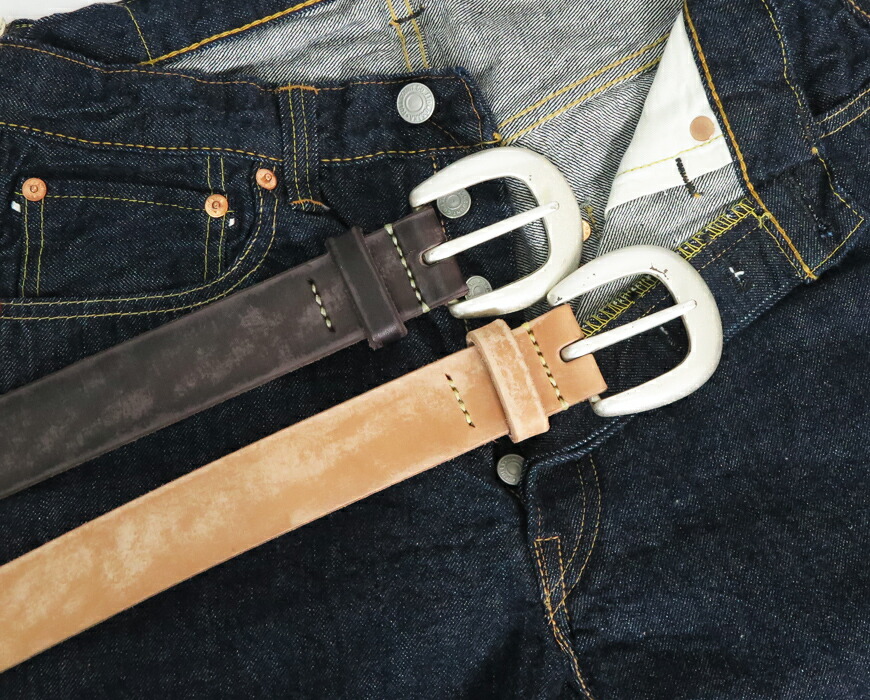 楽天市場】フルカウント FULLCOUNT 5mm厚 ワイルドレザー ベルト