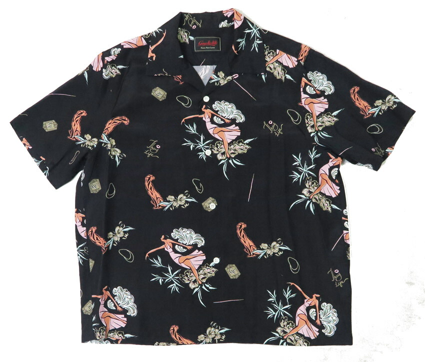 楽天市場】GANGSTERVILLE ギャングスタービル 半袖 レーヨン オープン