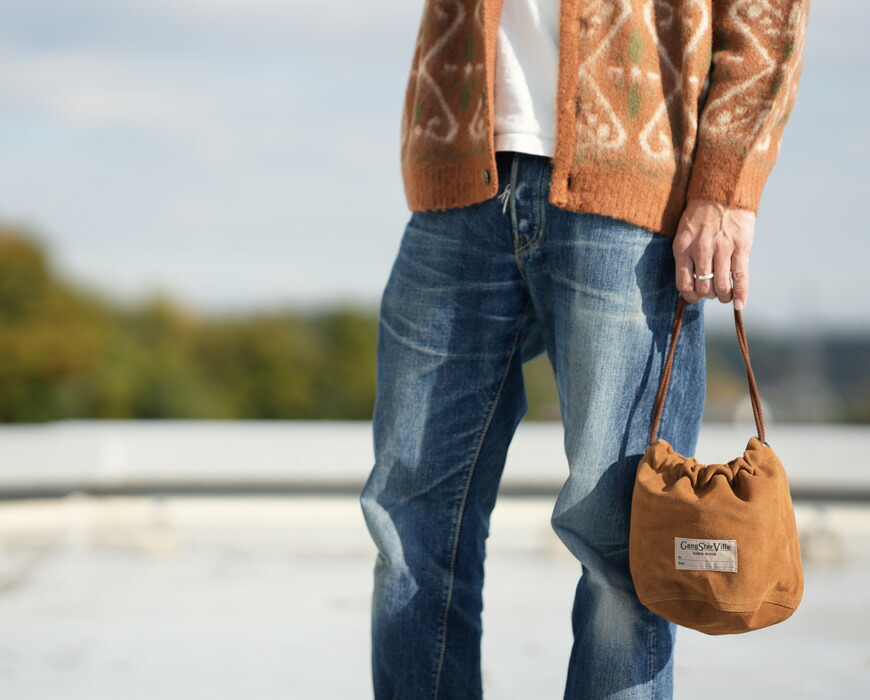 楽天市場】GANGSTERVILLE ギャングスタービル スエードレザー 巾着