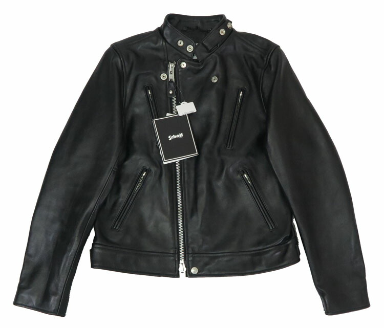 楽天市場】ショット Schott ラムレザー ダブルブレスト ライダース