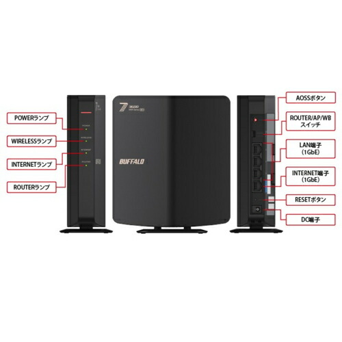 楽天市場】バッファロー(BUFFALO) WSR3600BE4P-BK ブラック Wi-Fi 7 be