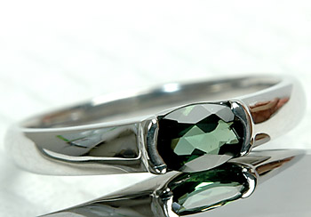 楽天市場】K18 18金 リング グリーントルマリンリング 4.0mm×6.0mm