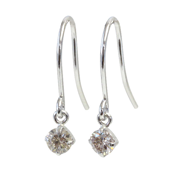 楽天市場】pt900 ダイヤモンド ピアス プラチナ シャンパン ブラウン