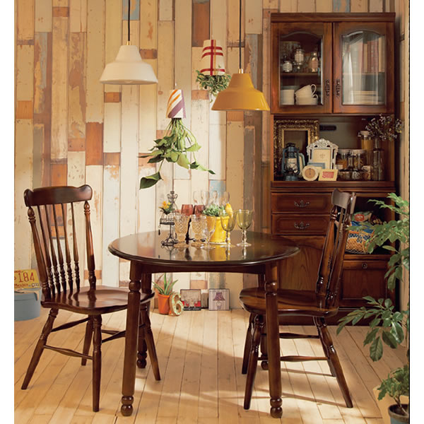 楽天市場】カリモク ダイニングテーブル コロニアル 食堂丸テーブル 幅