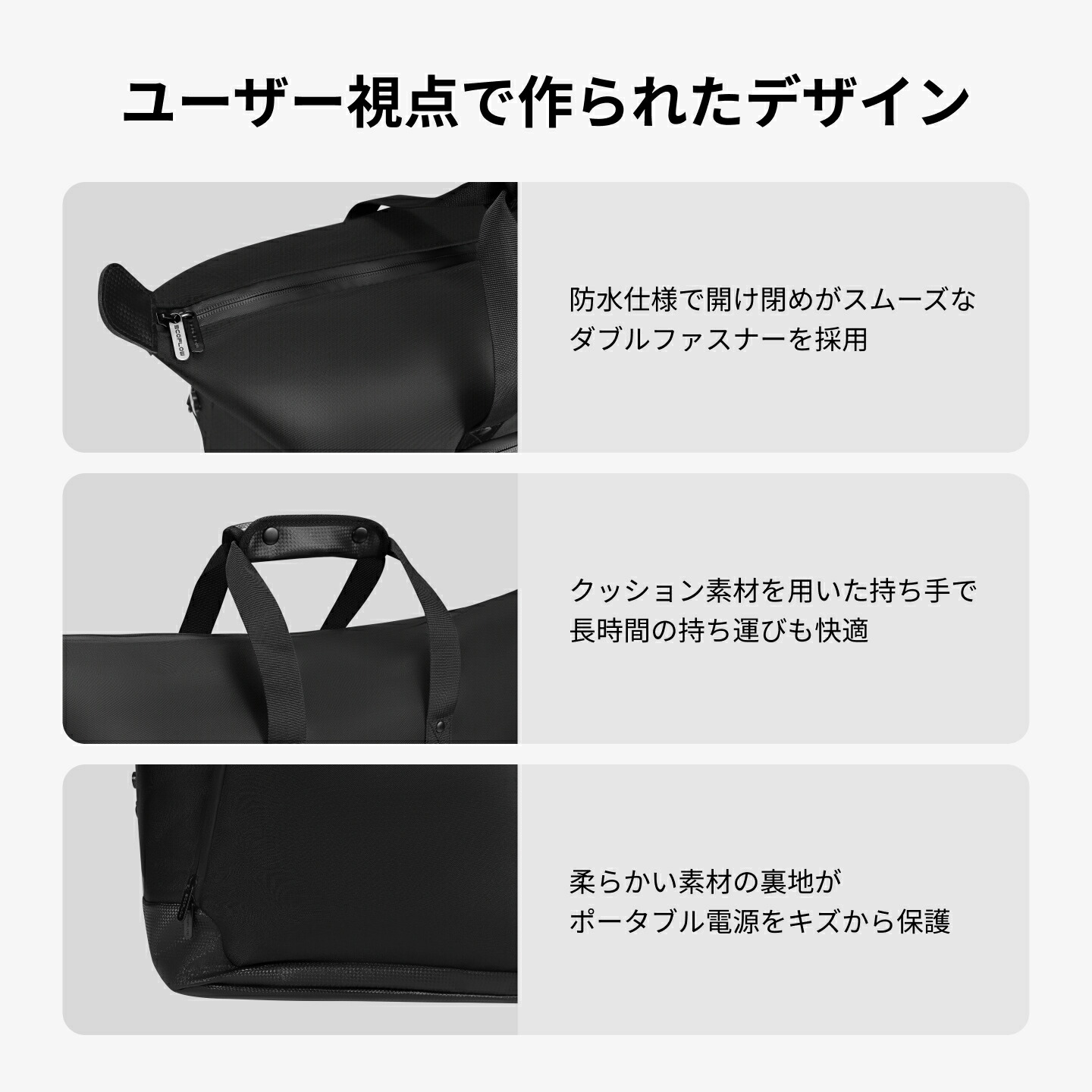 楽天市場】EcoFlow DELTA 2 収納バッグ ポータブル電源 収納バッグ