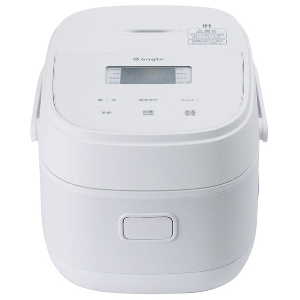 楽天市場】e angle IH炊飯ジャー(3合炊き) ホワイト ANGV-RCI05-A-W