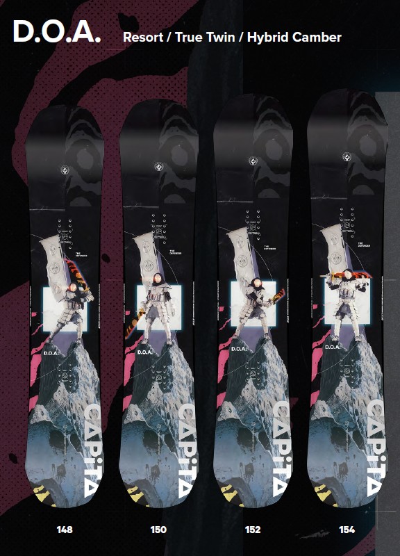 楽天市場】【新品未使用】25-26 CAPiTA BOARD D.O.A 154cm 土日祝発送