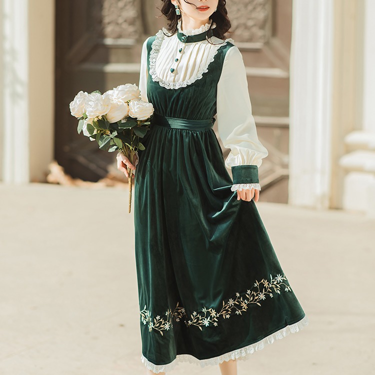 楽天市場】一部即納 大きいサイズ レトロワンピース 夏 緑 レディース