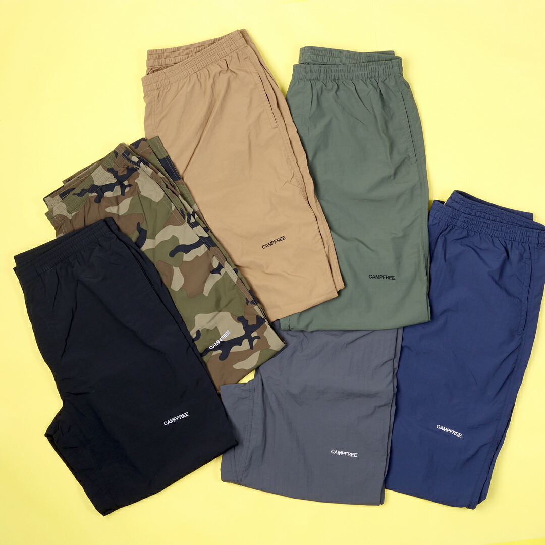 楽天市場】ナイロンパンツ 刺繍 CAMPFREE 【メール便 送料無料