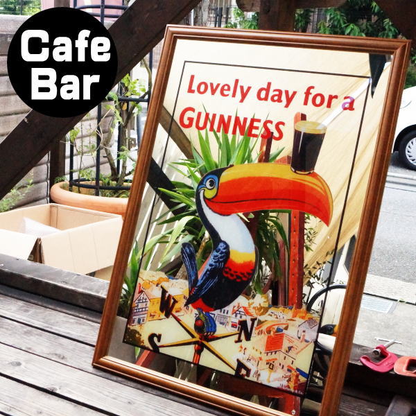 楽天市場】パブミラー バーミラー 鏡 壁掛け ギネスビール トゥーカン