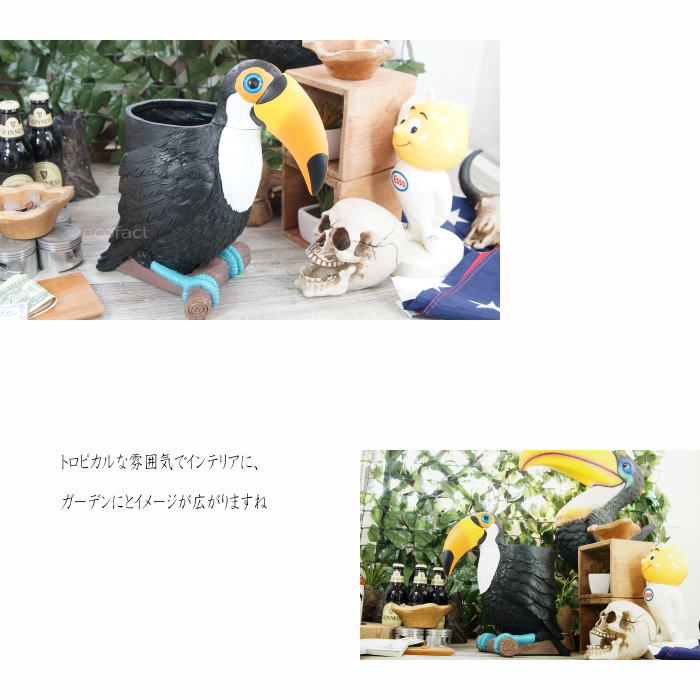 楽天市場】フィギュア オオハシ 傘立て トゥーカン 置物 模型 ボトル