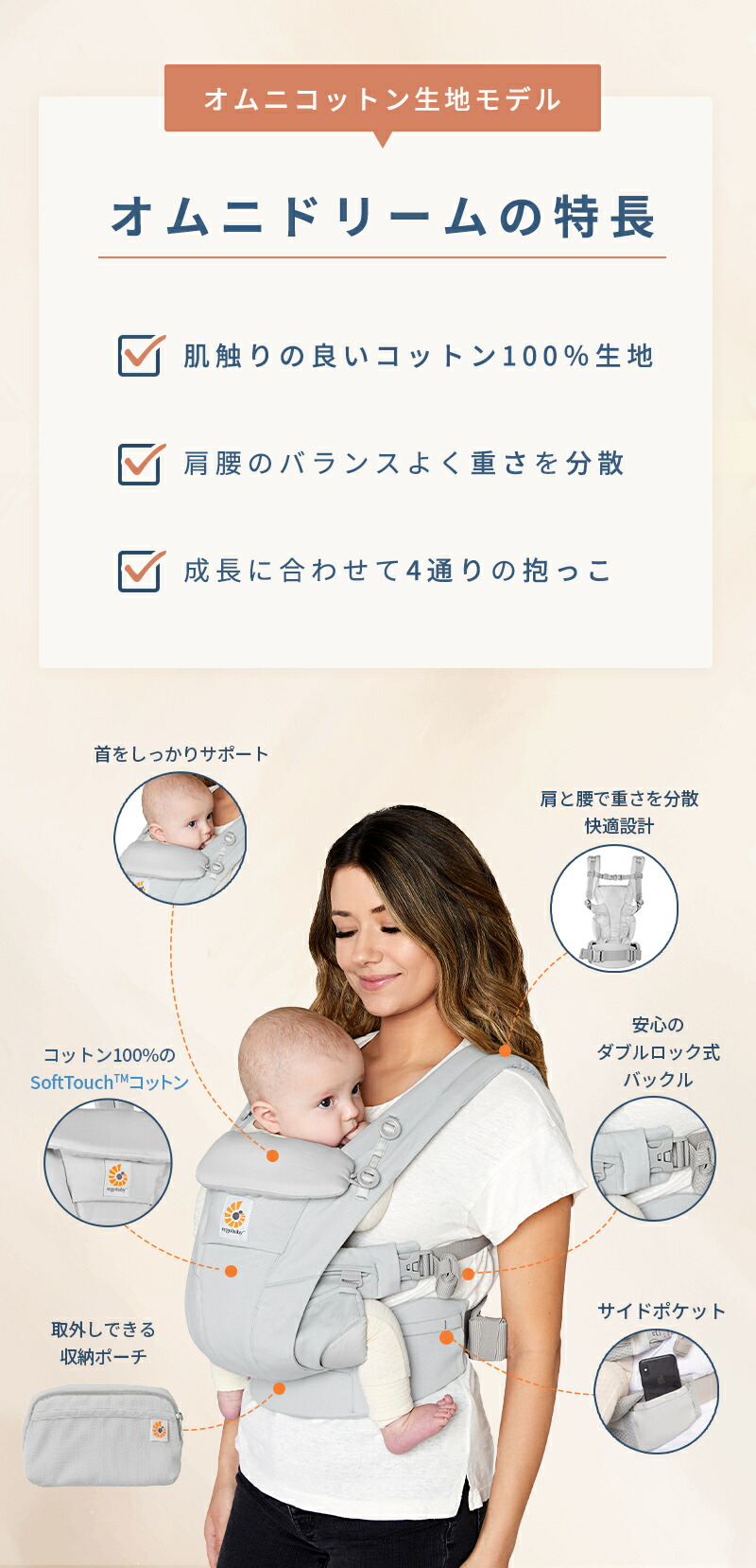 楽天市場】【公式】 エルゴ オムニ ドリーム ソフトオリーブ Ergobaby