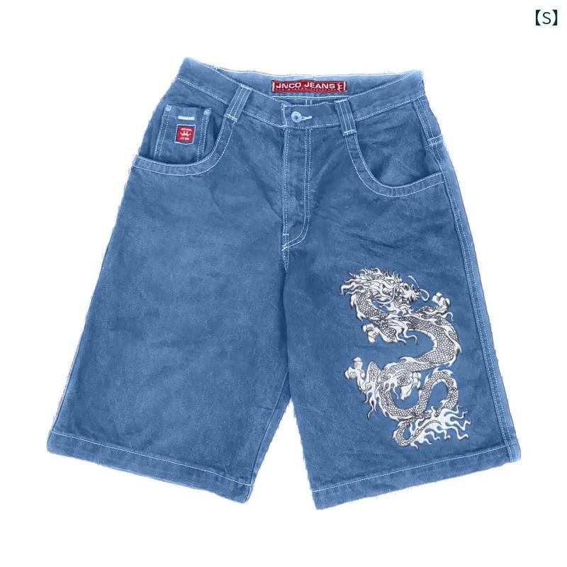楽天市場】デニム ショートパンツ メンズ JNCO Y2K ヒップホップ 原宿