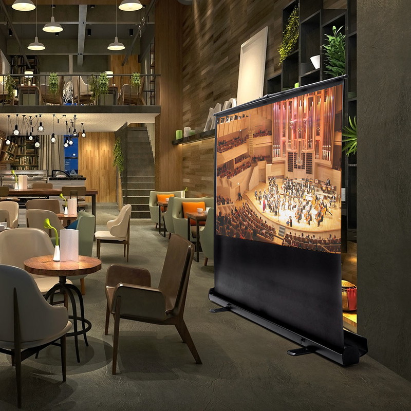 楽天市場】【スーパーSALE！限定価格】プロジェクタースクリーン 自立