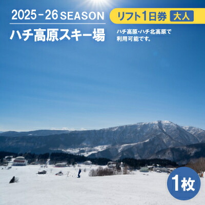 楽天市場】【ふるさと納税】ハチ高原スキー場【全日】リフト1日利用券