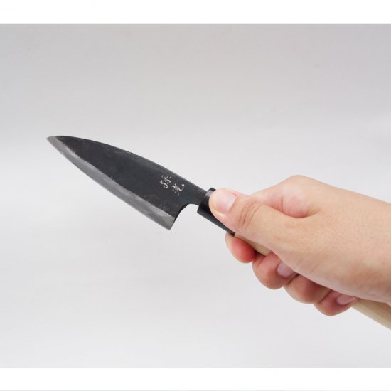 楽天市場】イカ割き包丁 120mm【納期：3カ月程度】 ふくべ鍛冶 丹精を