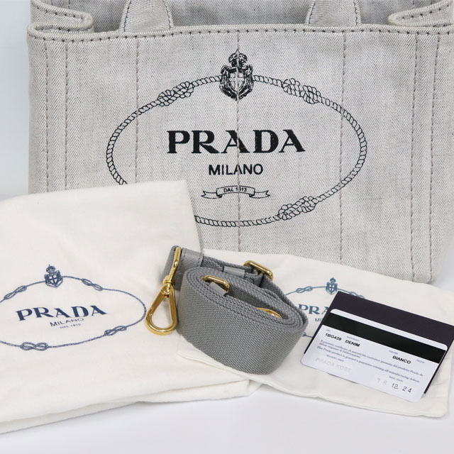 楽天市場】プラダ PRADA カナパ ハンドバッグ 1BG439 ライトグレー