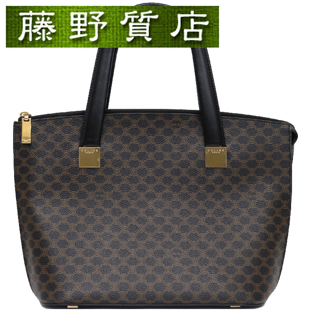 楽天市場】celine マカダム トートバッグ 黒の通販
