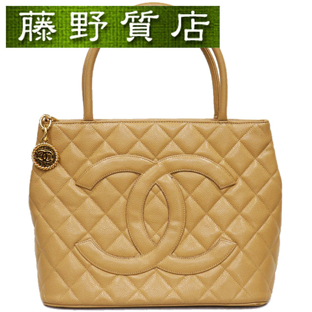 楽天市場】シャネル CHANEL 復刻 トート バッグ ベージュ キャビア