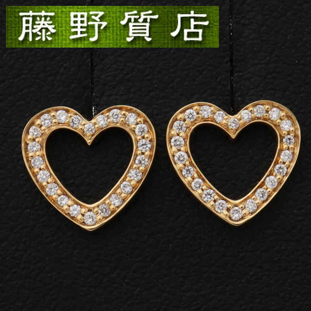 楽天市場】【美品】ティファニー TIFFANY メトロ ハート ダイヤ ピアス