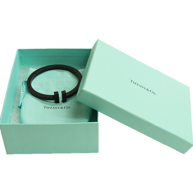 楽天市場】ティファニー TIFFANY Tスクエア バングル ステンレスPVD