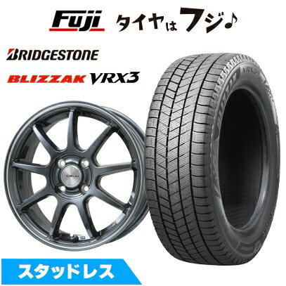 楽天市場】155/65r14 スタッドレス ホイールセット vrx2 フジ（タイヤ