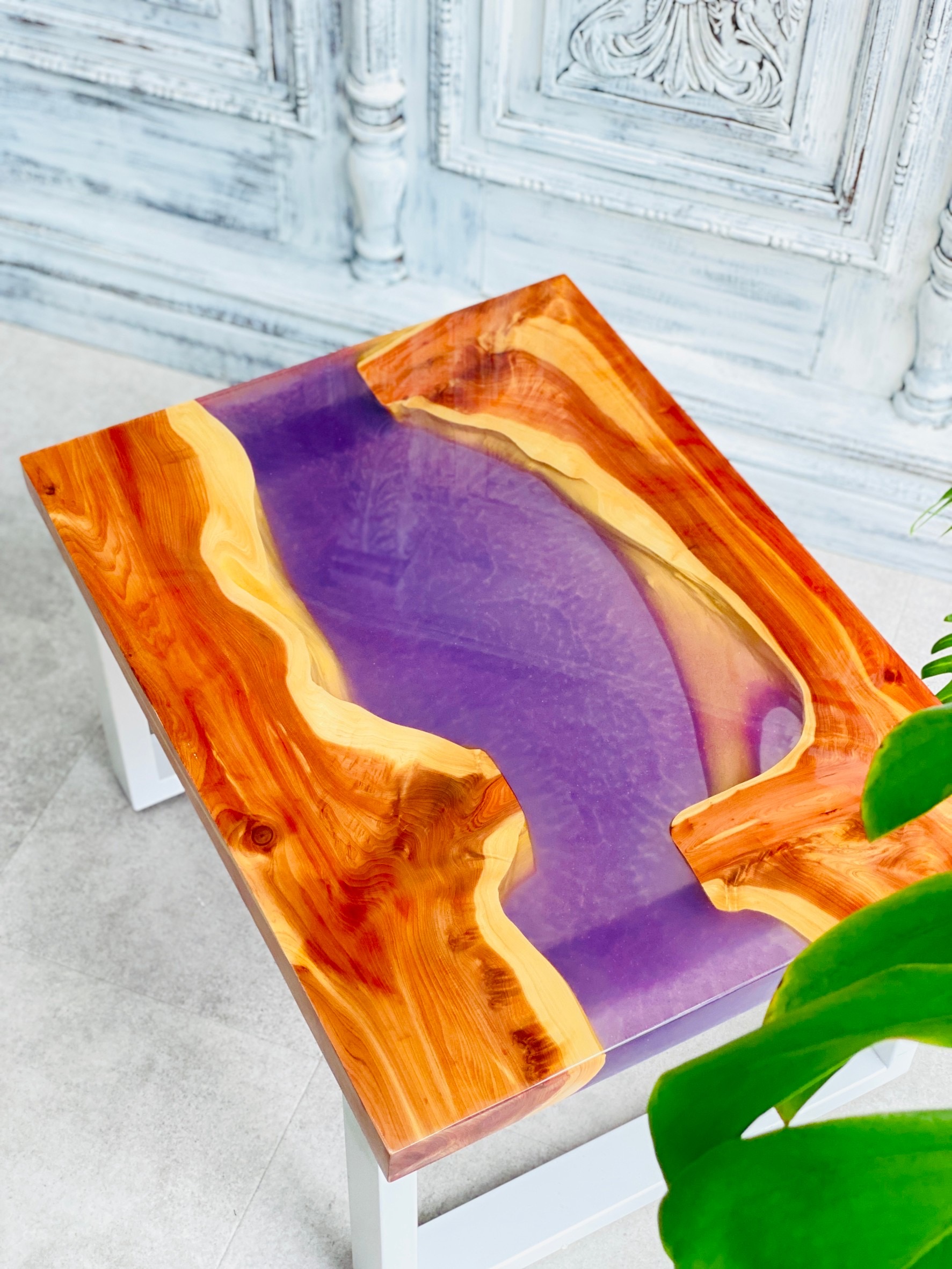 楽天市場】【レジンテーブル】 サイドローテーブル 60cm×45cm×H30