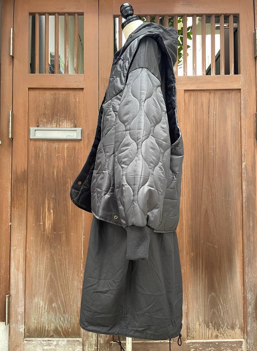 楽天市場】77circa 77サーカ circa make layered m-51 coat ブラック