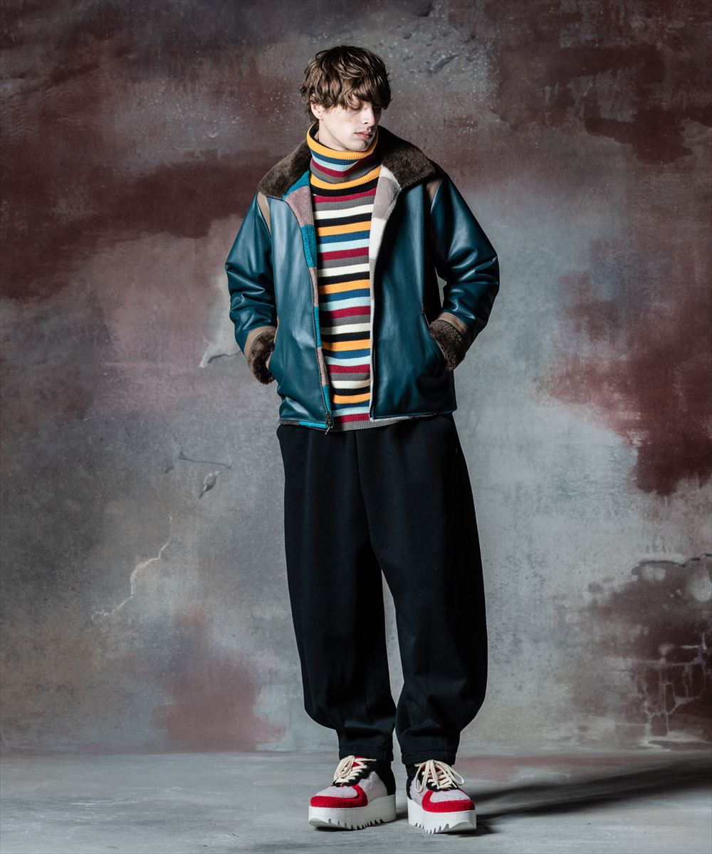 楽天市場】glamb グラム Fifties Border Turtle Neck Knit フィフティ