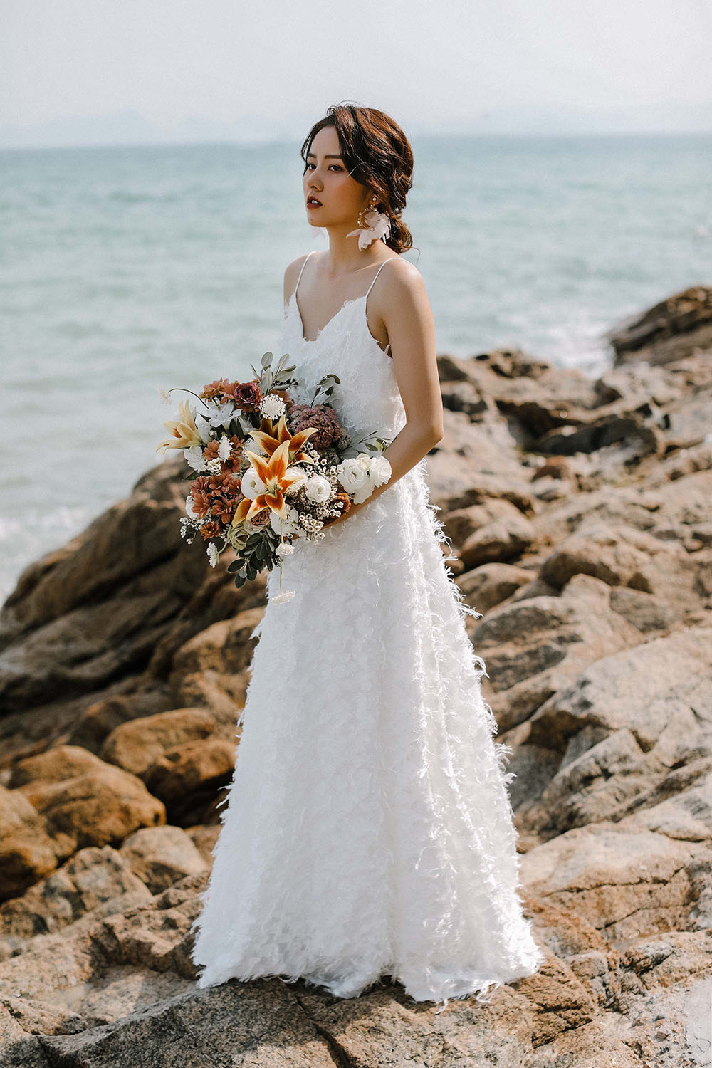 楽天市場】二次会 前撮り 白ワンピース ドレス ウェディングドレス