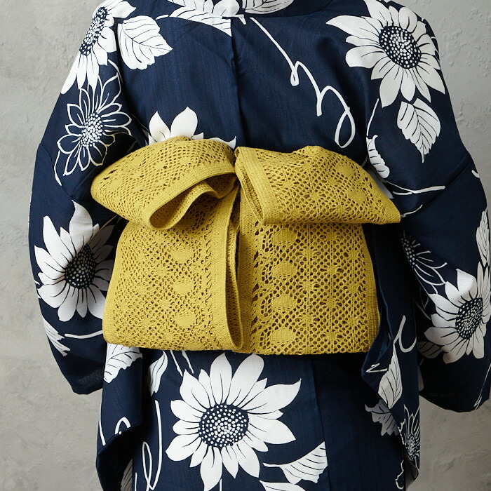 楽天市場】半巾帯「 レース編み半巾帯 」公式 ふりふ 浴衣帯 着物 帯