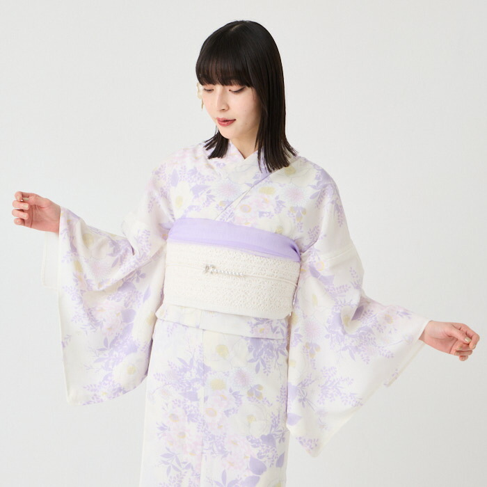 楽天市場】浴衣単品「 椿うさぎ 」公式 ふりふ 日本製 洗える ゆかた